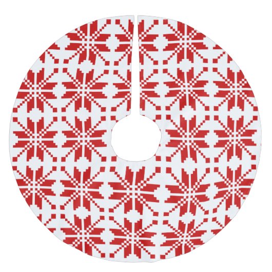 Xmas Snowflake-kerstpatroon Kerstboom Rok (Voorkant)