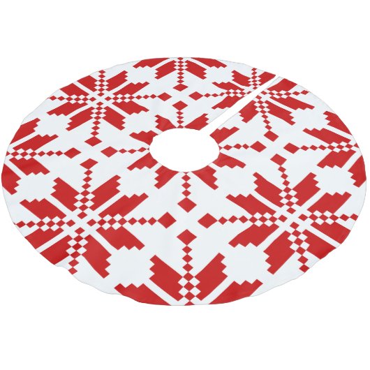 Xmas Snowflake-kerstpatroon Kerstboom Rok (Gekanteld)