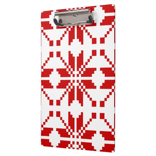 Xmas Snowflake-kerstpatroon Klembord (Links)