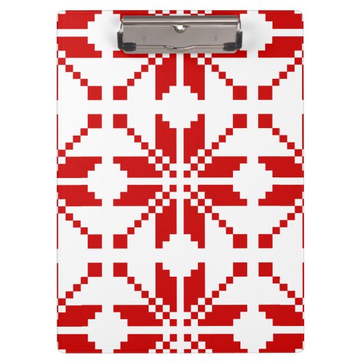 Xmas Snowflake-kerstpatroon Klembord (Voorkant)