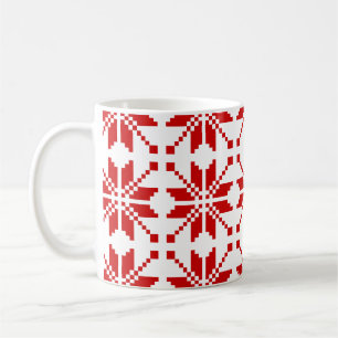 Xmas Snowflake-kerstpatroon Koffiemok