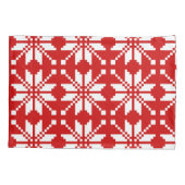 Xmas Snowflake-kerstpatroon Kussensloop (Achterkant)