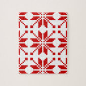 Xmas Snowflake-kerstpatroon Legpuzzel (Verticaal)