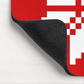 Xmas Snowflake-kerstpatroon Muismat (Hoek)