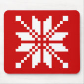 Xmas Snowflake-kerstpatroon Muismat (Voorkant)
