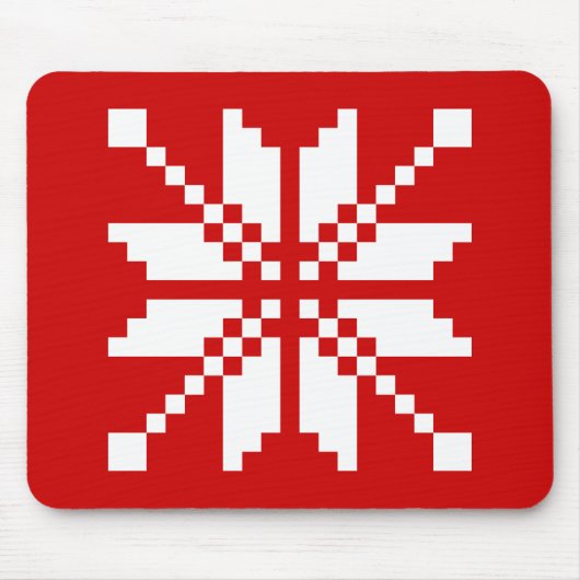 Xmas Snowflake-kerstpatroon Muismat (Voorkant)