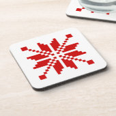 Xmas Snowflake-kerstpatroon Onderzetter (Linkerzijde)