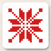 Xmas Snowflake-kerstpatroon Onderzetter (Voorkant)