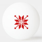 Xmas Snowflake-kerstpatroon Pingpongbal (Voorkant)