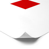 Xmas Snowflake-kerstpatroon Poster (Hoek)