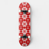 Xmas Snowflake-kerstpatroon Skateboard (Voorkant)