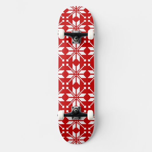 Xmas Snowflake-kerstpatroon Skateboard (Voorkant)