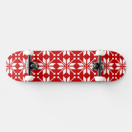Xmas Snowflake-kerstpatroon Skateboard (Horizontaal)