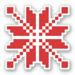 Xmas Snowflake-kerstpatroon Sticker