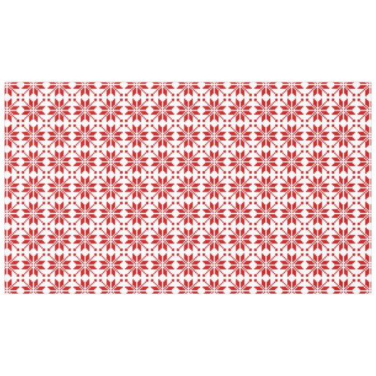 Xmas Snowflake-kerstpatroon Tafelkleed (Voorkant (Horizontaal))