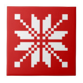 Xmas Snowflake-kerstpatroon Tegeltje (Voorkant)