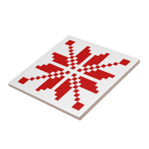 Xmas Snowflake-kerstpatroon Tegeltje