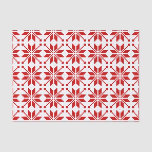Xmas Snowflake-kerstpatroon Tissuepapier (Voorkant)