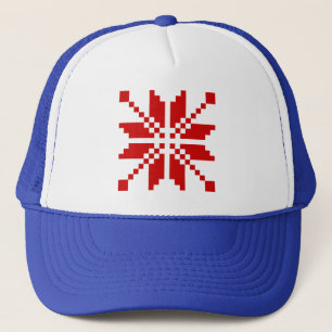 Xmas Snowflake-kerstpatroon Trucker Pet