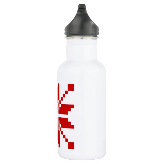 Xmas Snowflake-kerstpatroon Waterfles (Rechts)