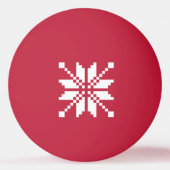 Xmas Snowflake-kerstpatroonpan Ping-Pong Ball (Achterkant)