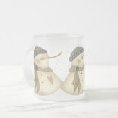 Xmas Snowmans Heart Mok (Voorkant links)