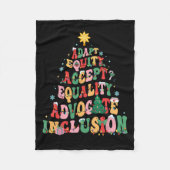 Xmas Speciaal Onderwijs Leraar Grappige Speedleraa Fleece Deken (Voorkant)