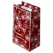 Xmas Splash Gift Bag Klein Cadeauzakje (Achterkant Gekanteld)