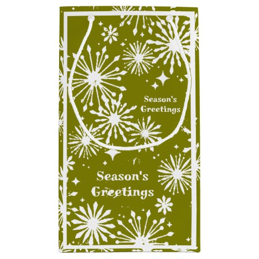 Xmas Splash Gift Bag Klein Cadeauzakje (Achterkant)