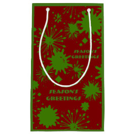 Xmas Splash Gift Bag Klein Cadeauzakje