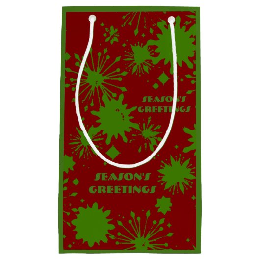 Xmas Splash Gift Bag Klein Cadeauzakje (Voorkant)