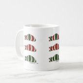 Xmas Stapelende Katten Mok (Voorkant links)