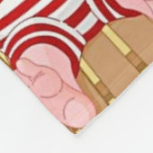 xmas strand santa claus blanket fleece deken (Hoek)