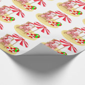 xmas strand santa claus cadeaupapier (Hoek)