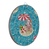 xmas strand santa claus dartbord (Voorkant Links)