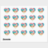 xmas strand santa claus hart sticker (Vel)