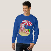 xmas strand santa claus mannen sweatshirt