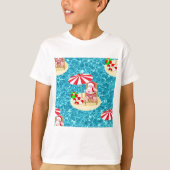 xmas strand santa claus t-shirt (Voorkant)
