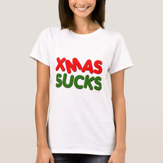 XMAS Sucks T-shirt (Voorkant)