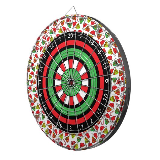 Xmas Sugar Skulls Dartbord (Voorkant Rechts)
