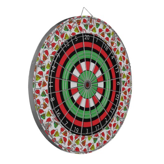 Xmas Sugar Skulls Dartbord (Voorkant Links)