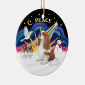 Xmas Sunrise - Blenheim Cavalier (F) Keramisch Ornament (Rechts)