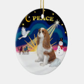 Xmas Sunrise - Blenheim Cavalier Keramisch Ornament (Rechts)