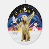 Xmas Sunrise - Spinone Italiano (tarwe) Keramisch Ornament (Links)