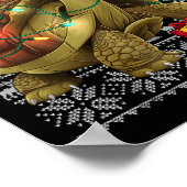 Xmas Sweater Style Ugly Santa Giant Tortoise Chris Poster (Hoek)