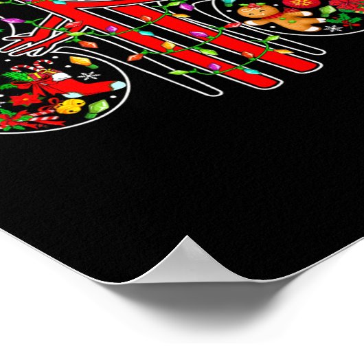 Xmas symbolen Santa Elf Nieren Vorm Dialyse Tech Poster (Hoek)