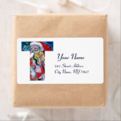 XMAS T LETTER/SANTA CLAUS MET VIOLIN MONOGRAM ETIKET (Insitu)