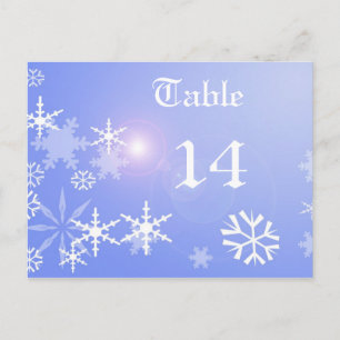 Xmas-tabelnummer Briefkaart