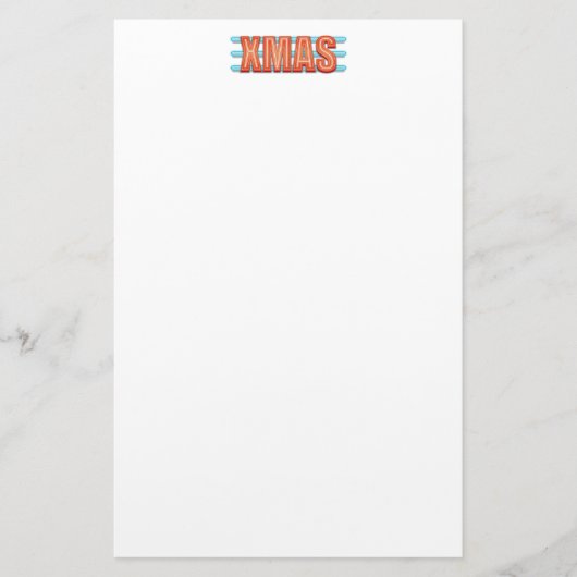 XMAS-teken Briefpapier (Voorkant)