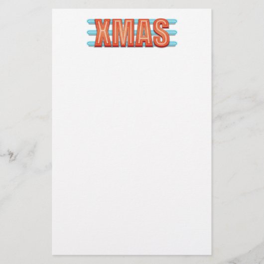XMAS-teken Briefpapier (Voorkant)